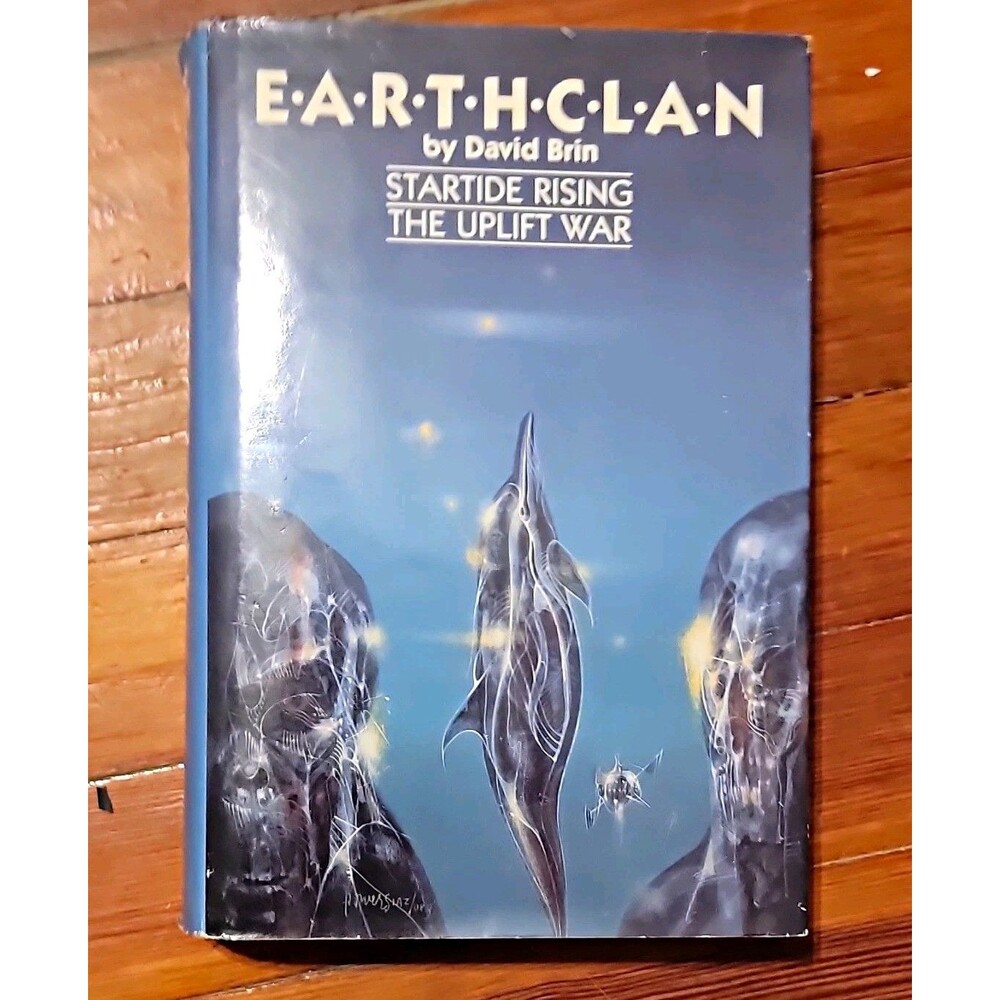 EARTHCLAN David Brin Hardcover w/ Dust Jacket Doubleday 1987 Sci-Fi